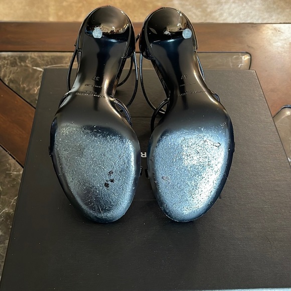 Saint Laurent Cassandra YSL Logo Sandals - Picture 4 of 14